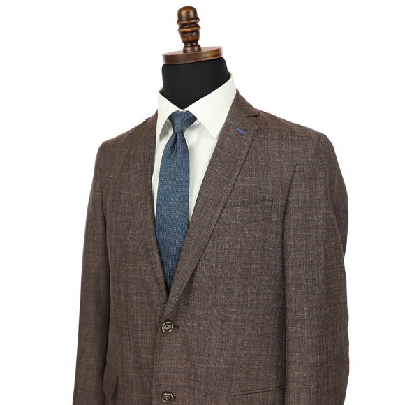J. Hilburn Vitale Barberis Canonico Wool Cotton Linen Silk Blend Sport Coat 40R - Picture 4 of 12